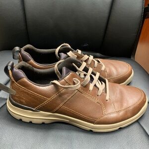 Rockport Men's Brown and Tan Shock Absorbing Memory Foam Shoes